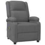 Vidaxl fauteuil de massage anthracite similicuir Vidaxl fauteuil de massage anthracite similicuir