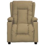 Vidaxl fauteuil de massage cappuccino similicuir Vidaxl fauteuil de massage cappuccino similicuir