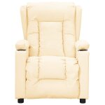 Vidaxl fauteuil de massage cr�me similicuir