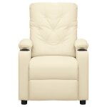 Vidaxl fauteuil de massage cr�me similicuir