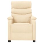 Vidaxl fauteuil de massage cr�me tissu