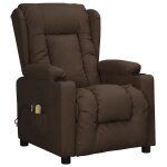 Vidaxl fauteuil de massage lectrique marron similicuir