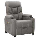 Vidaxl fauteuil de massage gris clair tissu