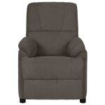 Vidaxl fauteuil de massage gris fonc� tissu microfibre