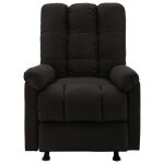 Vidaxl fauteuil de massage inclinable noir tissu