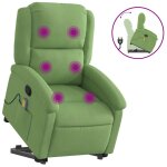 Vidaxl fauteuil de massage inclinable vert clair velours Vidaxl fauteuil de massage inclinable vert clair velours