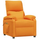 Vidaxl fauteuil de massage jaune tissu