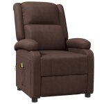 Vidaxl fauteuil de massage marron similicuir Vidaxl fauteuil de massage marron similicuir