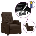 Vidaxl fauteuil de massage marron similicuir Vidaxl fauteuil de massage marron similicuir