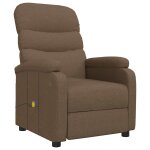 Vidaxl fauteuil de massage marron tissu