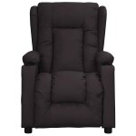 Vidaxl fauteuil de massage noir similicuir