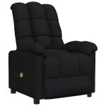 Vidaxl fauteuil de massage noir tissu