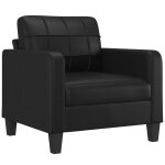 Vidaxl fauteuil noir 60 cm similicuir Vidaxl fauteuil noir 60 cm similicuir