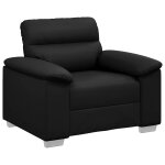 Vidaxl fauteuil noir 60 cm similicuir