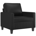 Vidaxl fauteuil noir 60 cm similicuir