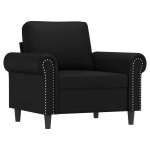 Vidaxl fauteuil noir 60 cm similicuir Vidaxl fauteuil noir 60 cm similicuir