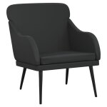 Vidaxl fauteuil noir 63x76x80 cm similicuir