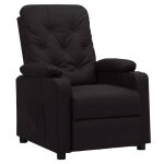 Vidaxl fauteuil noir similicuir