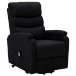 Vidaxl fauteuil noir tissu Vidaxl fauteuil noir tissu