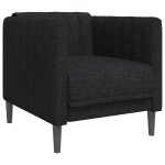 Vidaxl fauteuil noir tissu Vidaxl fauteuil noir tissu