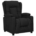 Vidaxl fauteuil noir tissu Vidaxl fauteuil noir tissu