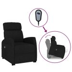 Vidaxl fauteuil noir tissu Vidaxl fauteuil noir tissu