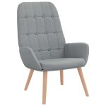 Vidaxl fauteuil relax en tissu gris clair