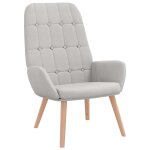 Vidaxl fauteuil relaxant en tissu gris nuage