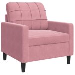 Vidaxl fauteuil rose 60 cm velours Vidaxl fauteuil rose 60 cm velours