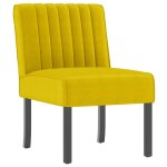 Vidaxl fauteuil sans accoudoirs jaune velours Vidaxl fauteuil sans accoudoirs jaune velours