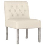 Vidaxl fauteuil sans accoudoirs lin design de boutons Vidaxl fauteuil sans accoudoirs lin design de boutons