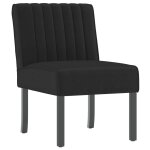 Vidaxl fauteuil sans accoudoirs noir velours