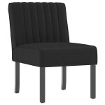 Vidaxl fauteuil sans accoudoirs noir velours