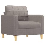 Vidaxl fauteuil taupe 60 cm tissu Vidaxl fauteuil taupe 60 cm tissu