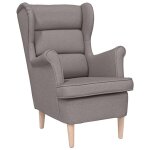 Vidaxl fauteuil taupe 74x84x100 cm tissu