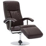 Vidaxl fauteuil tv marron similicuir Vidaxl fauteuil tv marron similicuir