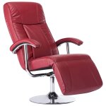 Vidaxl fauteuil tv rouge bordeaux similicuir Vidaxl fauteuil tv rouge bordeaux similicuir