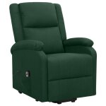 Vidaxl fauteuil vert fonc tissu