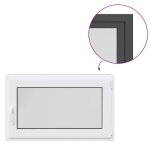 Vidaxl fentre de sous - solrisor 100x70cm oscillo - battante din droite anthracite