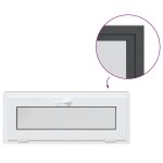 Vidaxl fen�tre de sous - sol risor 100x40 cm inclinable anthracite