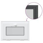 Vidaxl fen�tre sous - sol risor 60x40 cm inclinable 3vitrages anthracite