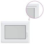 Vidaxl fen�tre de sous - sol��risor�� 80�x�50�cm oscillo - battante din gauche blanche