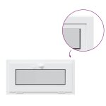 Vidaxl fen�tre de sous - sol risor 80x40 cm inclinable 3 vitrages blanc