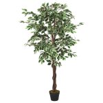 Vidaxl ficus artificiel 1260 feuilles 200 cm vert