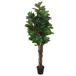 Vidaxl ficus lyrata artificiel 232 feuilles 180 cm vert Vidaxl ficus lyrata artificiel 232 feuilles 180 cm vert