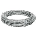 Vidaxl fil barbel� concertina attach� acier galvanis� 300 m
