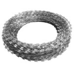Vidaxl fil barbel concertina attach acier galvanis 300 m