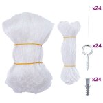 Vidaxl filet pour chat transparent en nylon 12 x 3 m