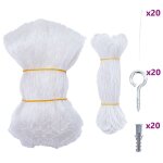 Vidaxl filet pour chat transparent en nylon 3x2 m