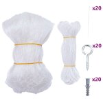 Vidaxl filet pour chat transparent en nylon 4x3 m